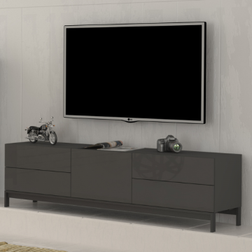 Tv-meubel Matis 170 cm met 4 poten-antraciet