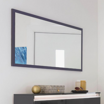 Avada spiegel 120 cm-hoogglans antraciet 