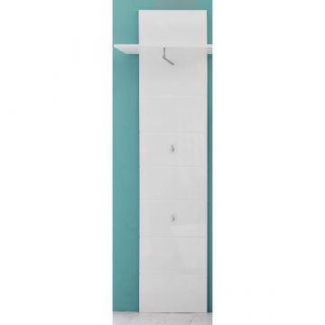 Garderobepaneel Amanda | 60 x 25 x 195 cm | High Glossy White
