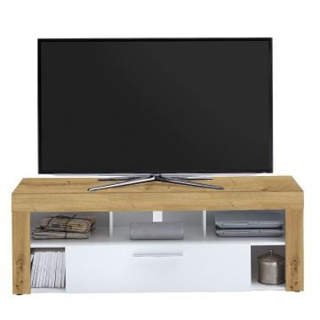 Tv-meubel Vidi 150 cm - oude eik/wit