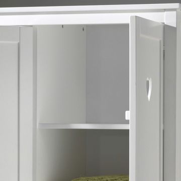Extra legplank voor Kledingkast Amori 3 deuren - wit