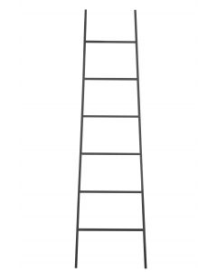 Ladder 6 trappen metaal zwart
