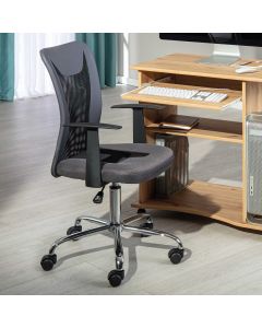 Chaise de bureau Donny dossier ergonomique - gris