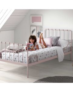 Metalen Bed Alice 90x200 - roze