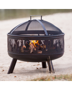 Vuurkorf & barbecue Blayze 61cm staal - zwart