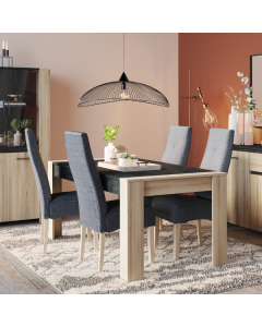 Table à manger pliable Papillon 103 cm - noir Moderne, Design