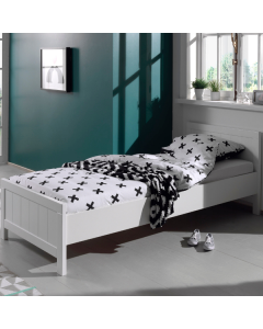 Côtés de lit Erik pour lit simple 90x200 cm-blanc